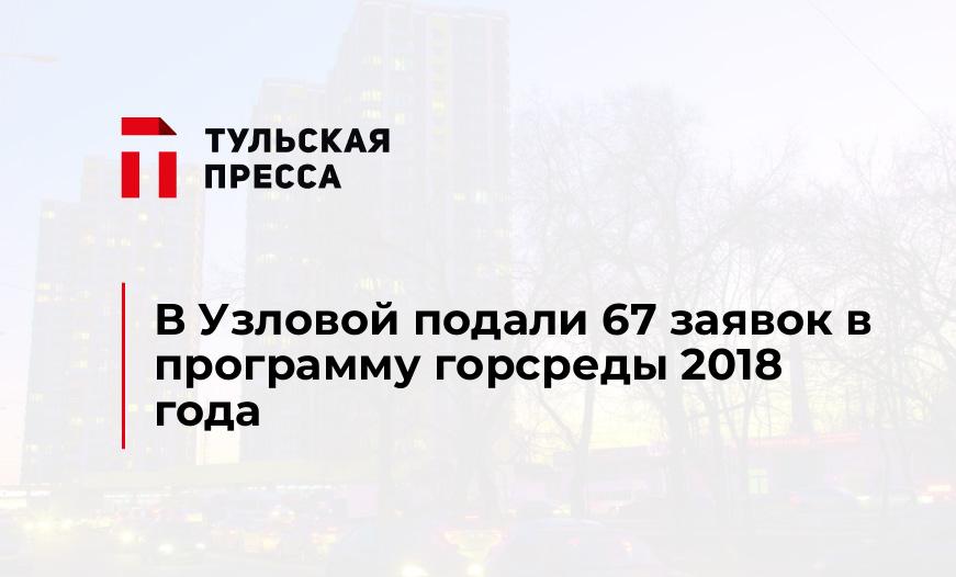 В Узловой подали 67 заявок в программу горсреды 2018 года