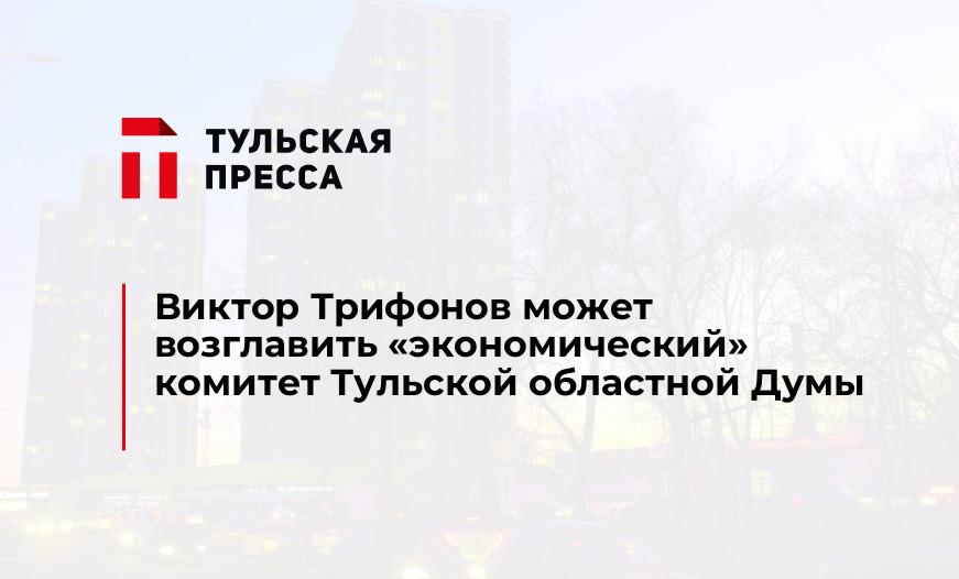 Виктор Трифонов может возглавить "экономический" комитет Тульской областной Думы