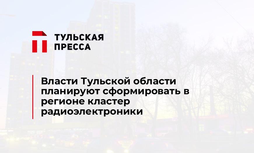 Власти Тульской области планируют сформировать в регионе кластер радиоэлектроники