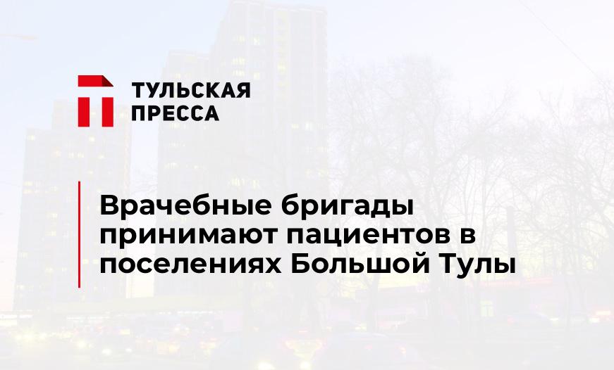 Врачебные бригады принимают пациентов в поселениях Большой Тулы