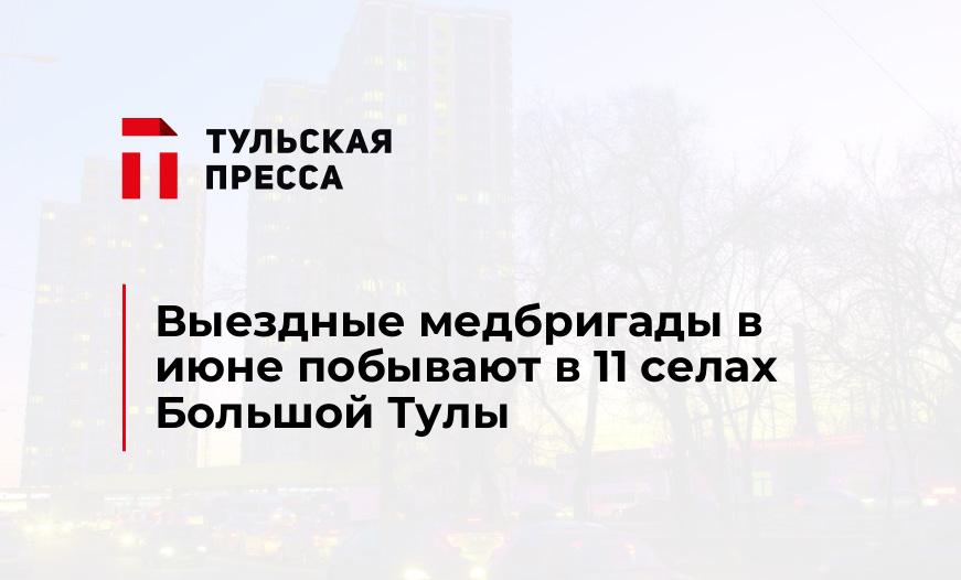 Выездные медбригады в июне побывают в 11 селах Большой Тулы