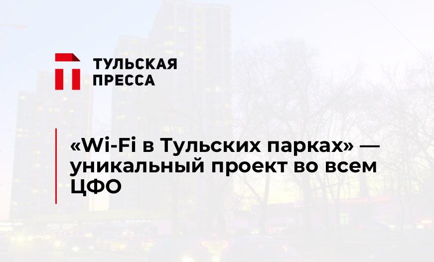 «Wi-Fi в Тульских парках» - уникальный проект во всем ЦФО