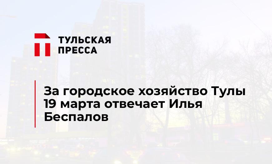 За городское хозяйство Тулы 19 марта отвечает Илья Беспалов