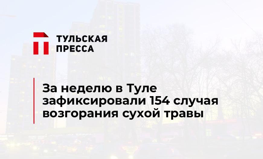 За неделю в Туле зафиксировали 154 случая возгорания сухой травы