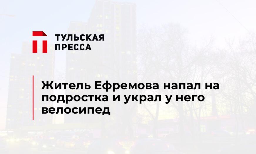Житель Ефремова напал на подростка и украл у него велосипед
