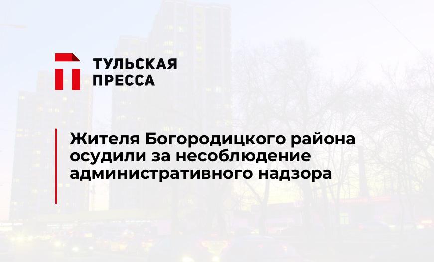 Жителя Богородицкого района осудили за несоблюдение административного надзора