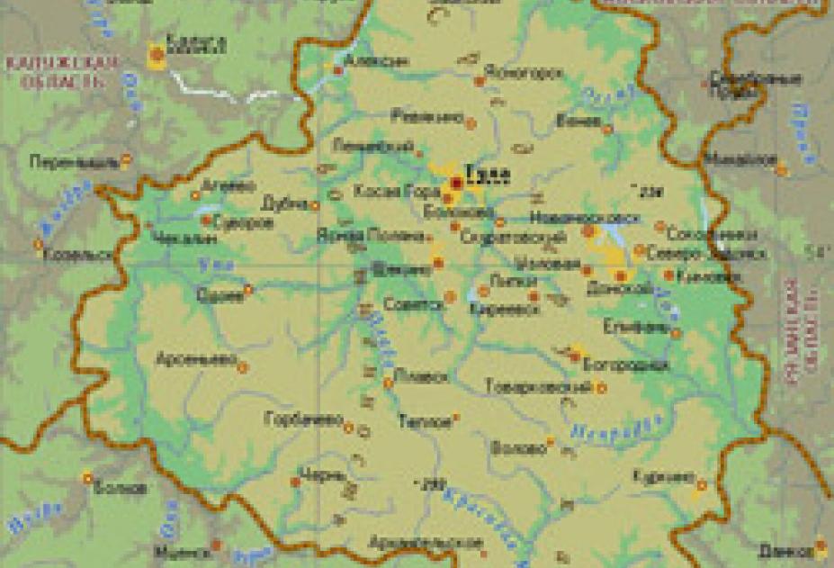 Тульская Область Карта Фото