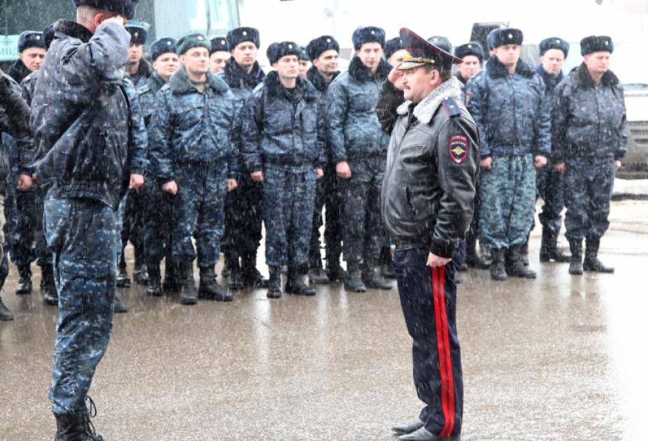 Отряд тульской полиции вернулся из Чечни без потерь