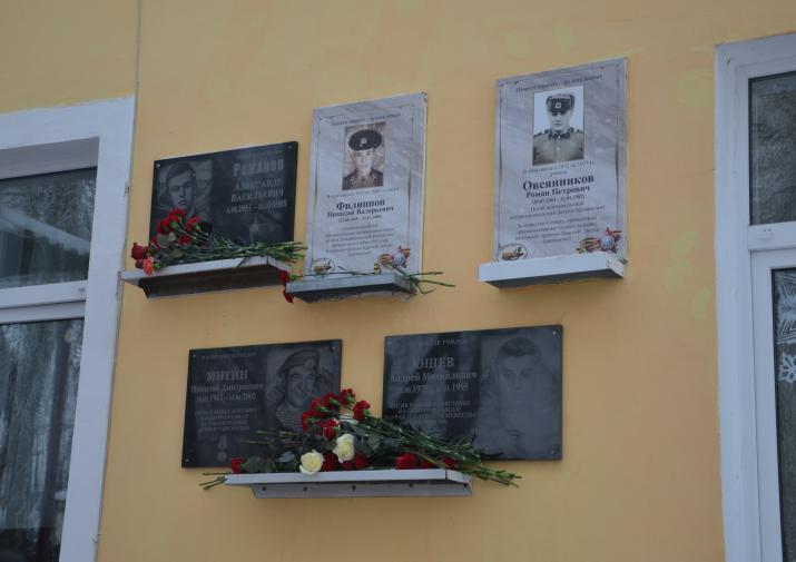 Мемориальные доски погибшим в Афганистане и Чечне щекинцам открыты 14 декабря