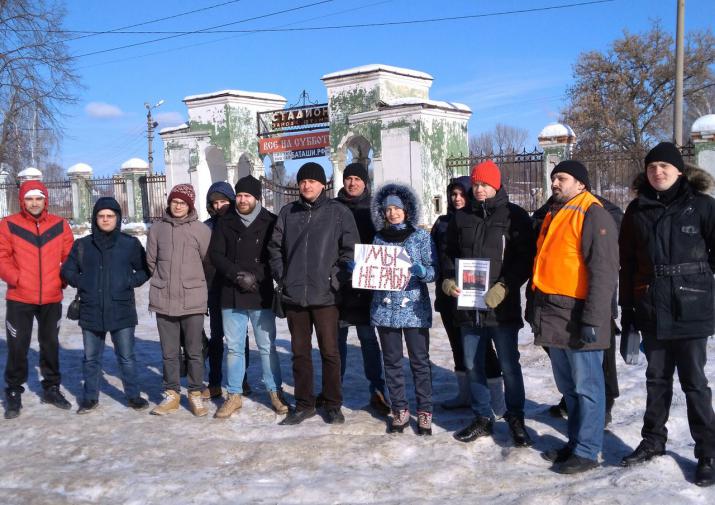 Митинг памяти Немцова в Туле проходит в рамках всероссийский акции