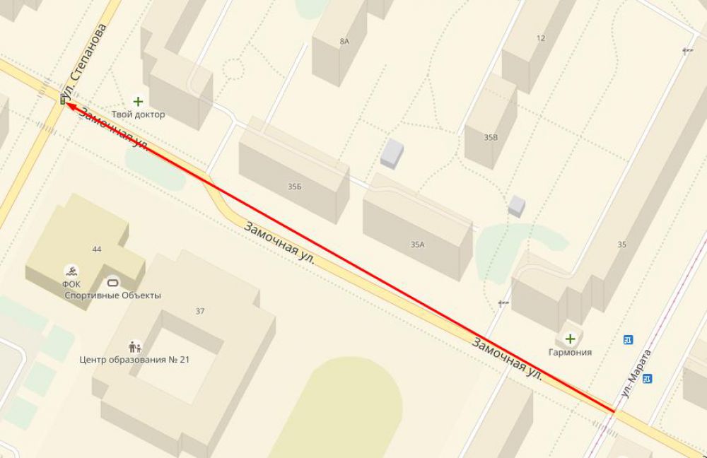 Тула улицы с односторонним движением карта