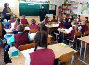 В Ефремовской средней школе прошли уроки по пожарной безопасности