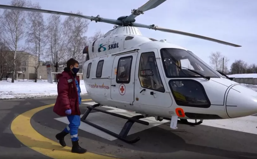 69-летнего жителя Алексина транспортировали в больницу санавиацией