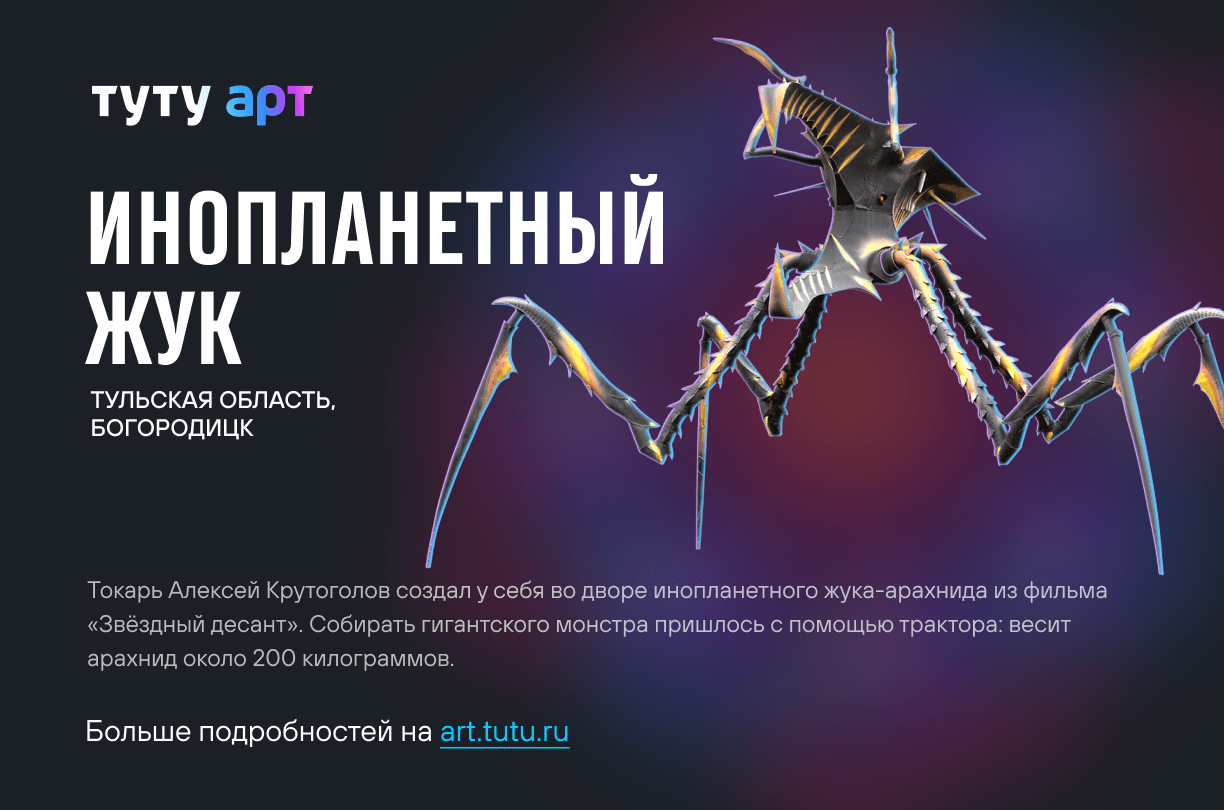 Инопланетный жук из Богородицка поборется за звание самого необычного арт-объекта в России