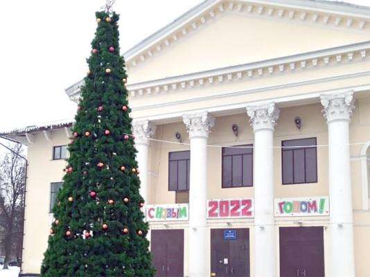 В Донском устанавливают новогоднюю елку