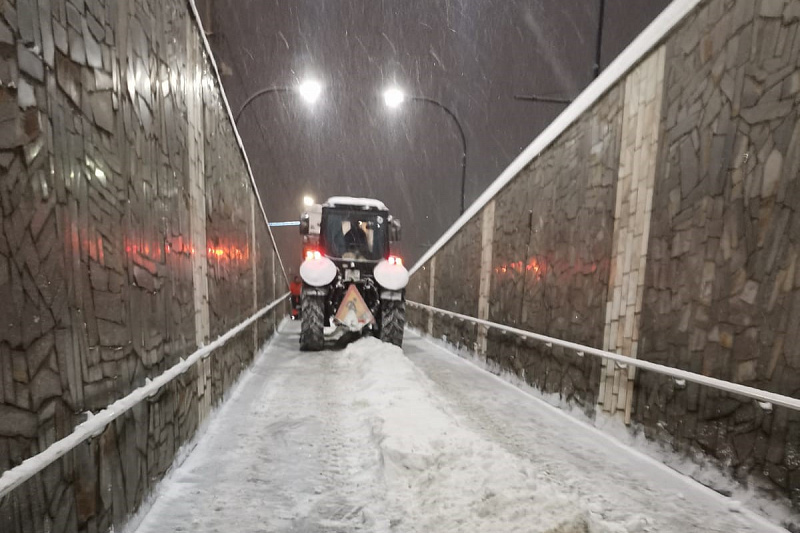 Тульские подземные пешеходные переходы круглосуточно чистят от снега