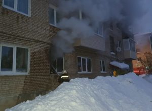В Ясногорске спасатели эвакуировали из пожара троих детей