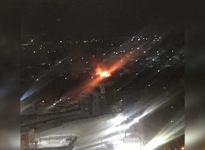 В Туле на Новорабочем проезде полностью сгорел дом