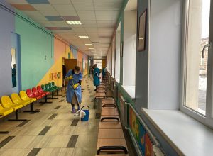 В тульских школах проводится дезинфекция помещений во время внеплановых каникул