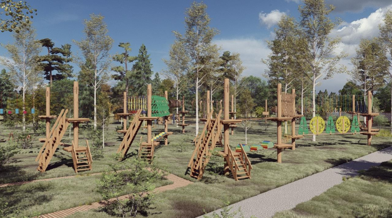В Пролетарском парке Тулы установят веревочный аттракцион