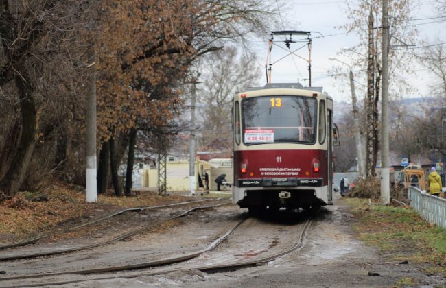 С 16 апреля на проспекте Ленина в Туле ограничат движение трамваев