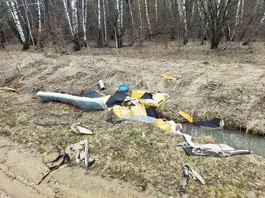 В Заокском районе обнаружена несанкционированная свалка