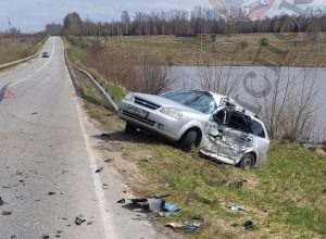 В Ясногорском районе невнимательный водитель «Chevrolet» врезался в фуру