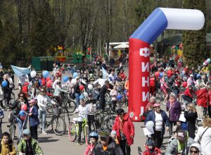 В Туле около 300 человек присоединились к семейному велопробегу