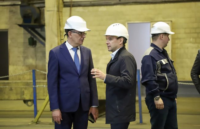 Дмитрий Миляев встретился с коллективом металлопрокатного предприятия города