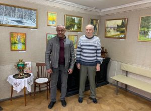Владимир Мухин посетил персональную выставку художника Олега Ломакина