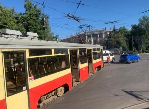 В Туле авария с трамваем парализовала движение по проспекту Ленина