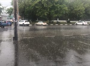 В Туле после сильных ливней затопило дороги и тротуары