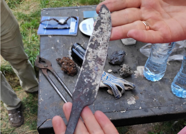 Для музея «Куликово поле» изготовили нож из средневековой руды по технологии XIV-XV веков