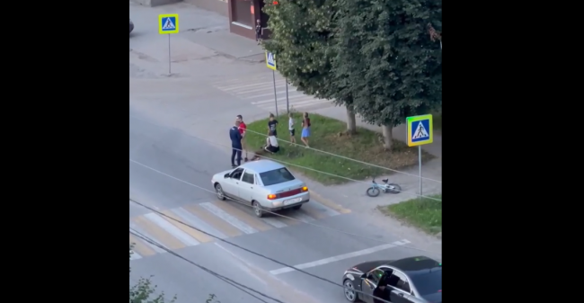 В Узловой водитель на «Ладе» сбил юного велосипедиста